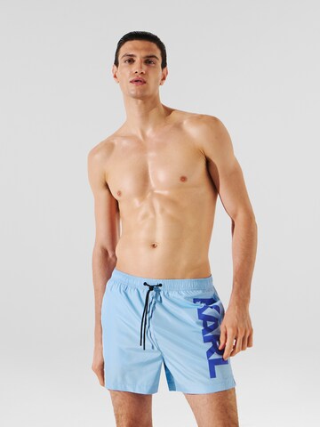 Karl Lagerfeld Swimming shorts in Blue: front