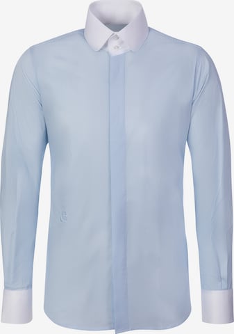 Coupe regular Chemise ' 605148 ' Karl Lagerfeld en bleu : devant