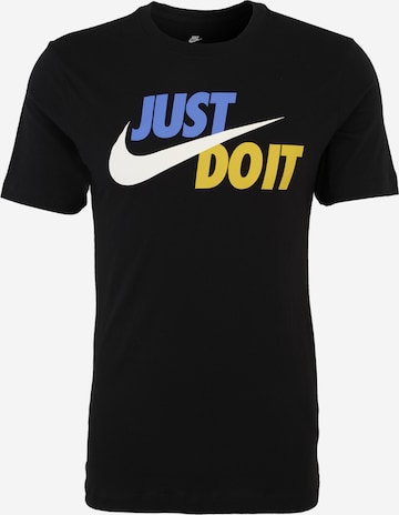 Nike Sportswear Футболка 'Swoosh' в Черный: спереди