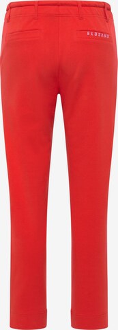 Regular Pantalon chino 'Ivalo' Elbsand en rouge