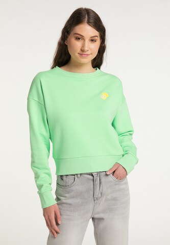 MYMO Sweatshirt in Groen: voorkant