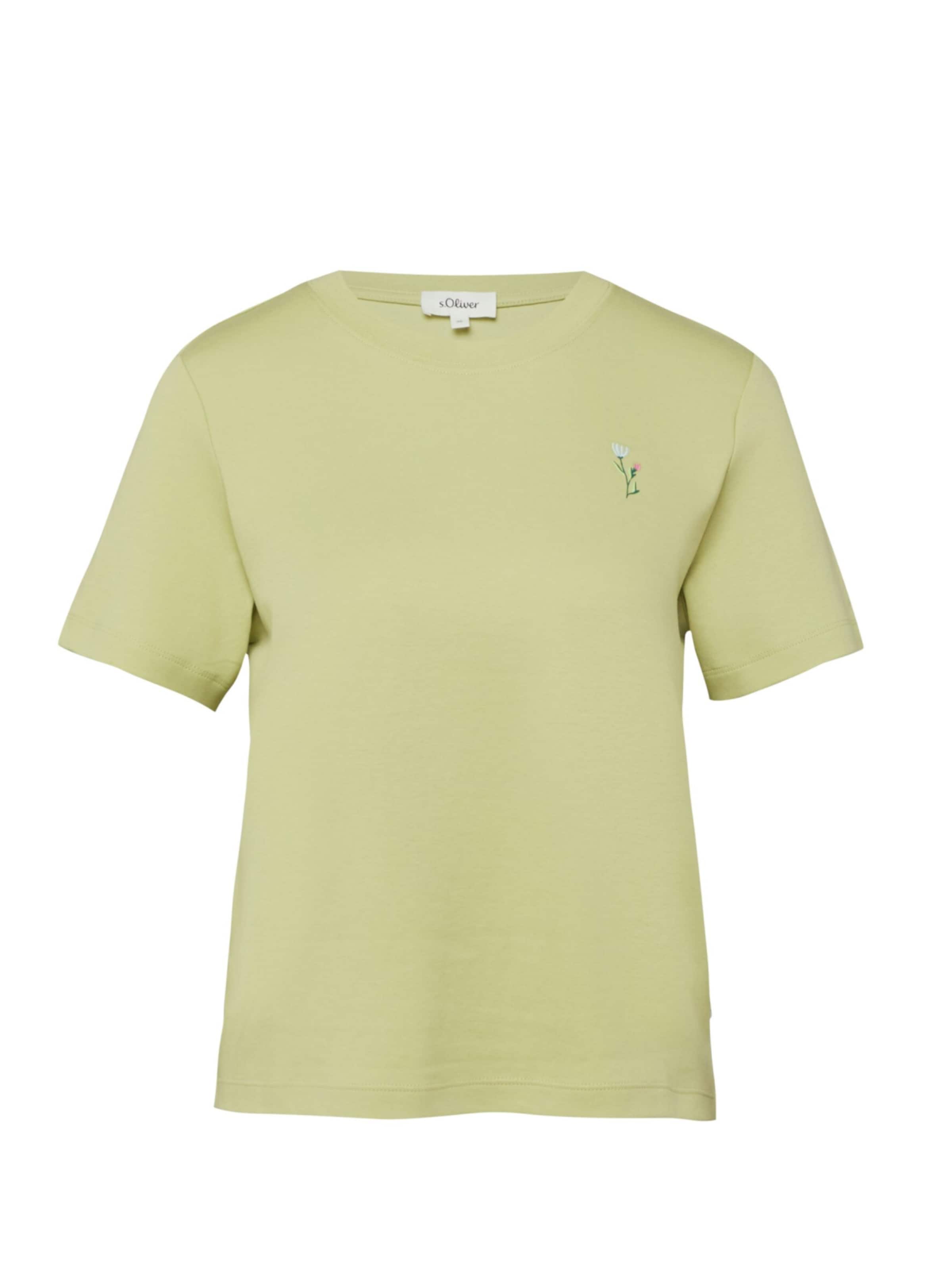 s.Oliver T-shirt 's.Oliver - Dames t-shirt' en XXXL en vert, Vue avec produit