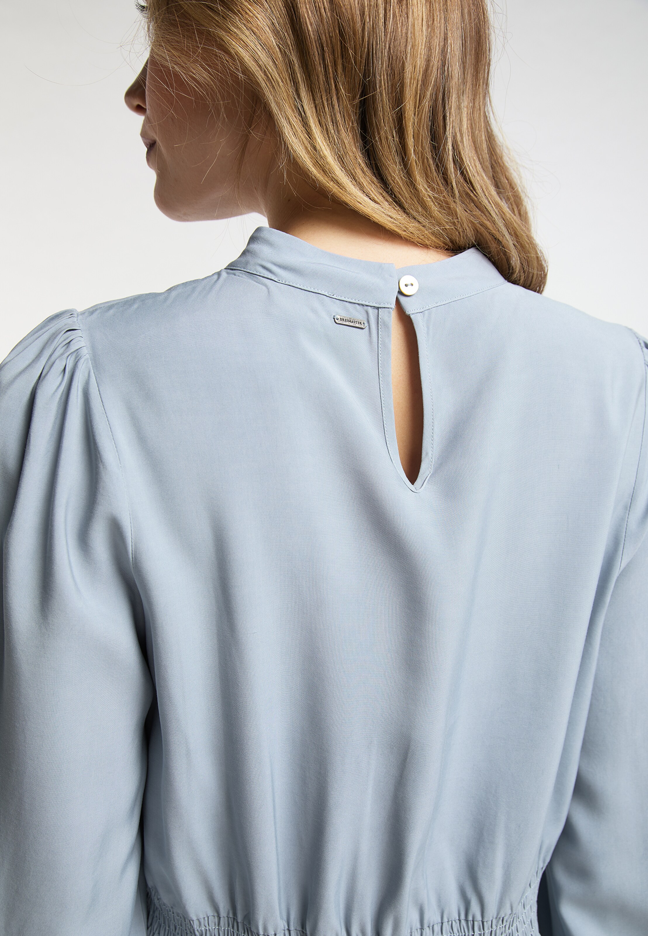 Robes Robe-chemise DreiMaster Klassik en Bleu Fumé 