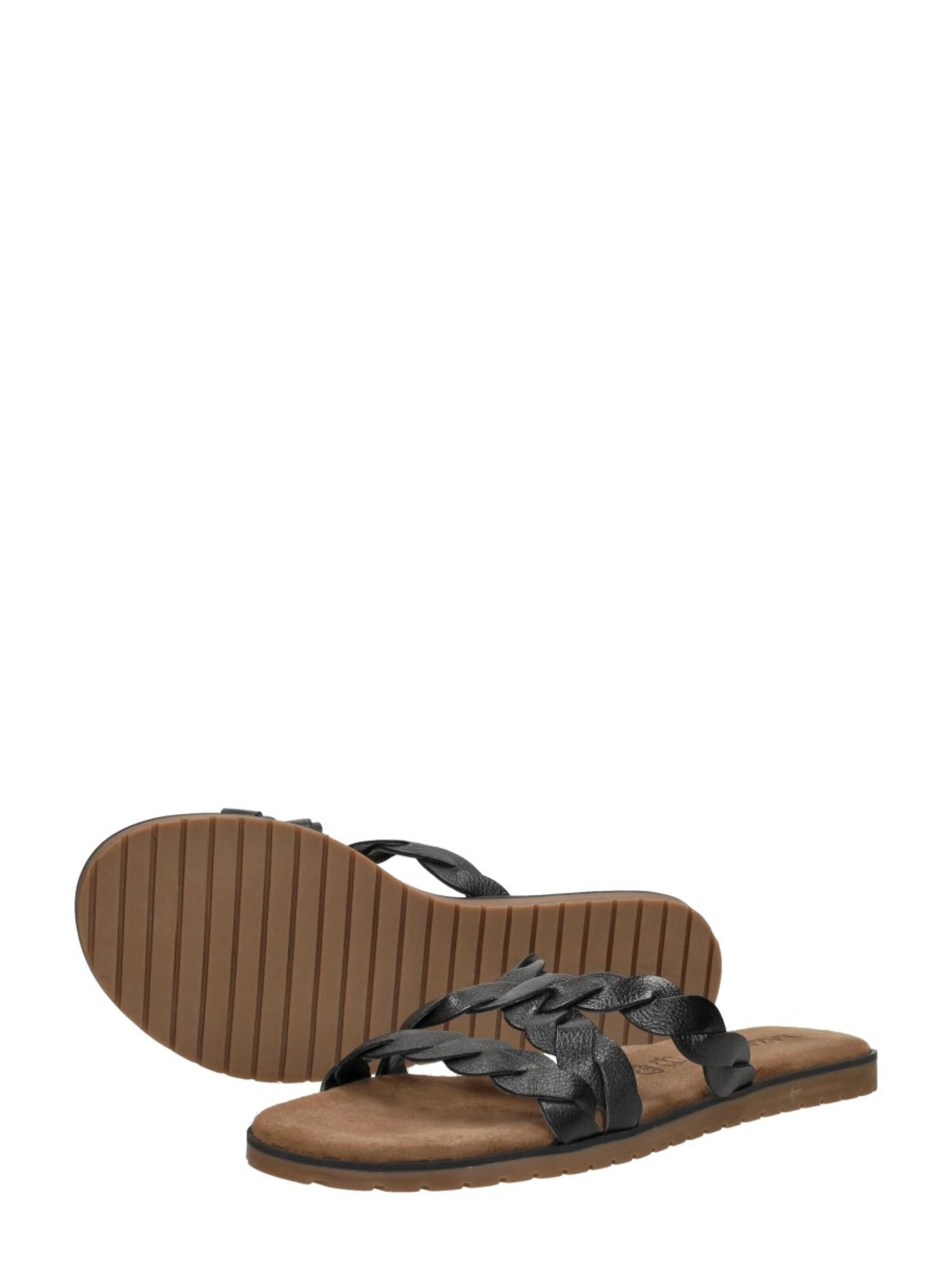 LAZAMANI Mule 'Open Teen' in Black