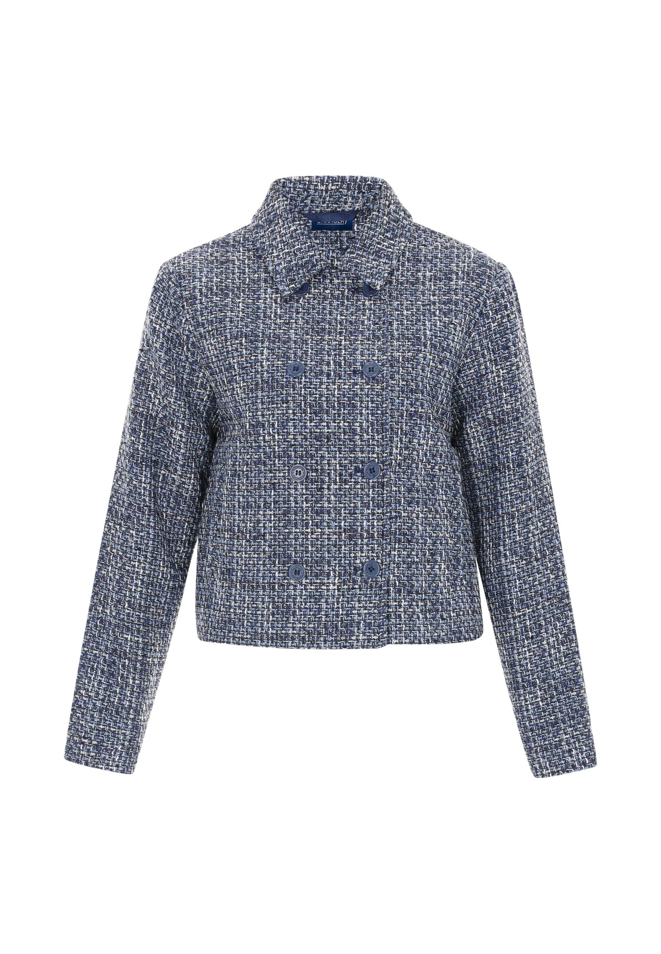 Chancery Tussenjas in Blauw: voorkant