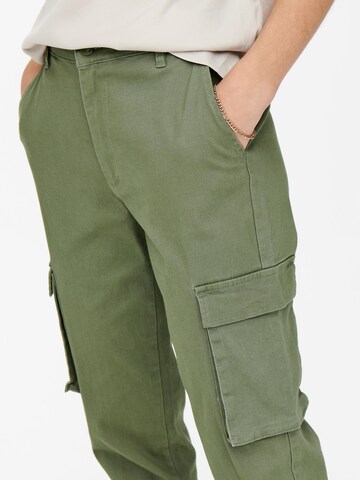 Regular Pantalon cargo 'Betsy' ONLY en vert