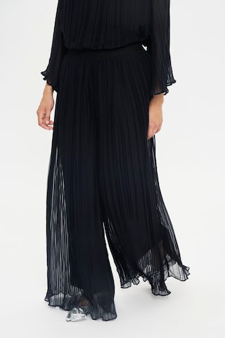 Wide Leg Pantalon 'NuriSZ' SAINT TROPEZ en noir : devant