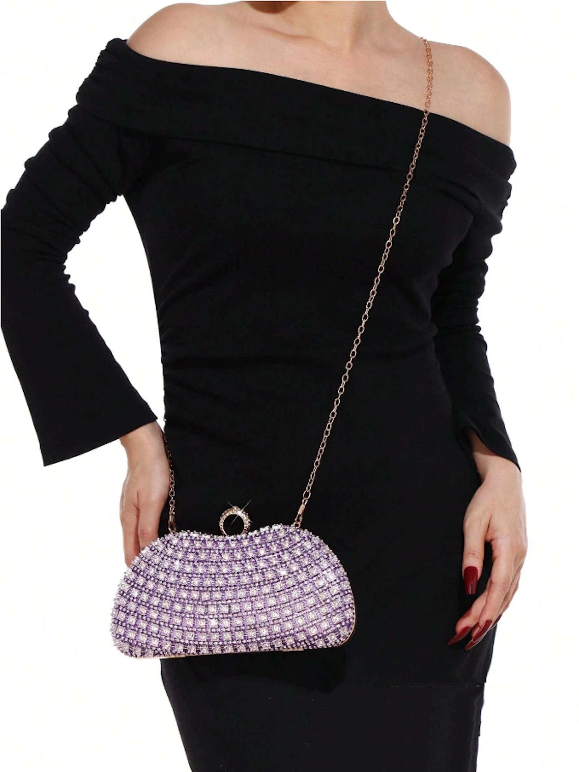 Tomshop24-7 Clutch 'Diamond'‌‌ in Lila