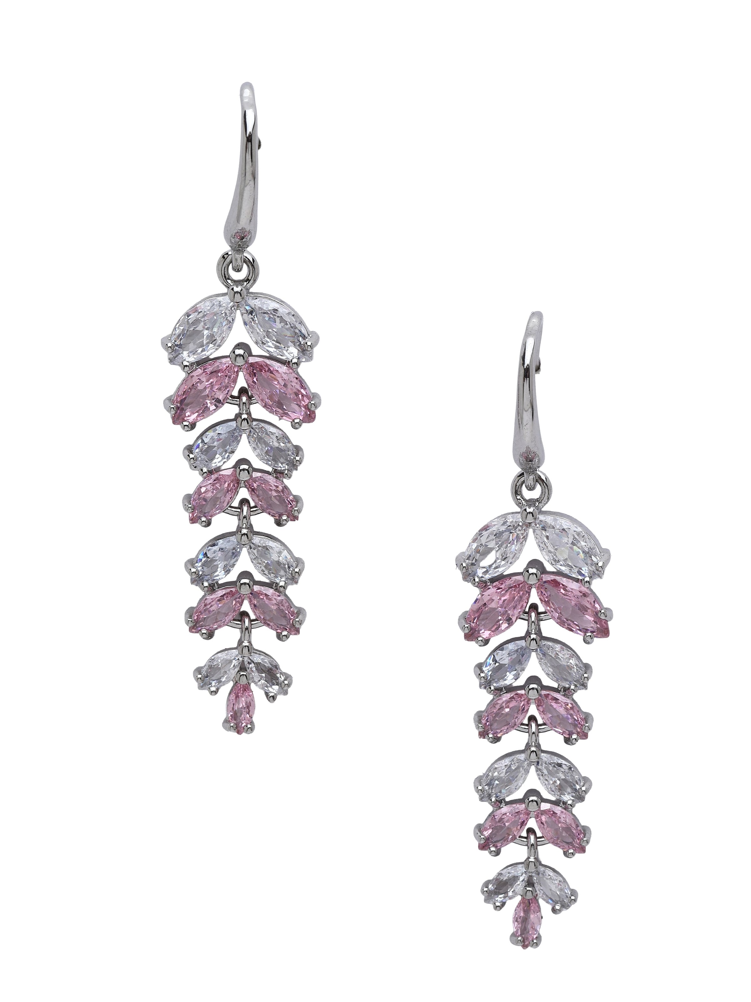 AVANT-GARDE PARIS Oorbellen in Roze: voorkant