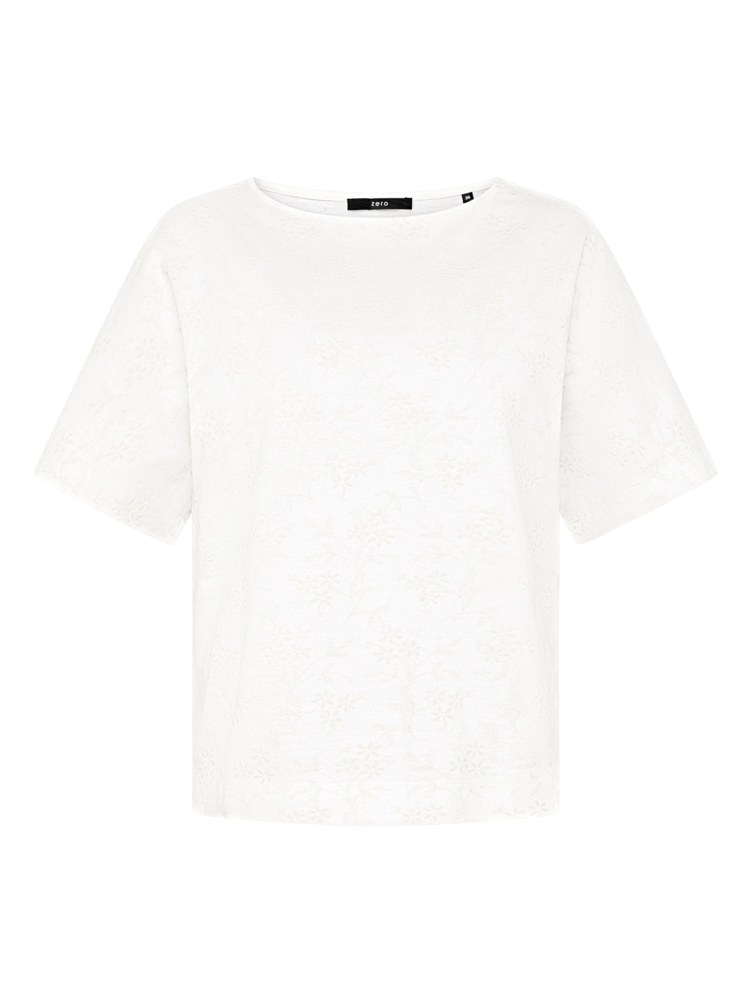 T-shirt zero en blanc : devant