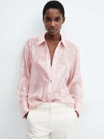 MANGO Blus 'Tate' i rosa