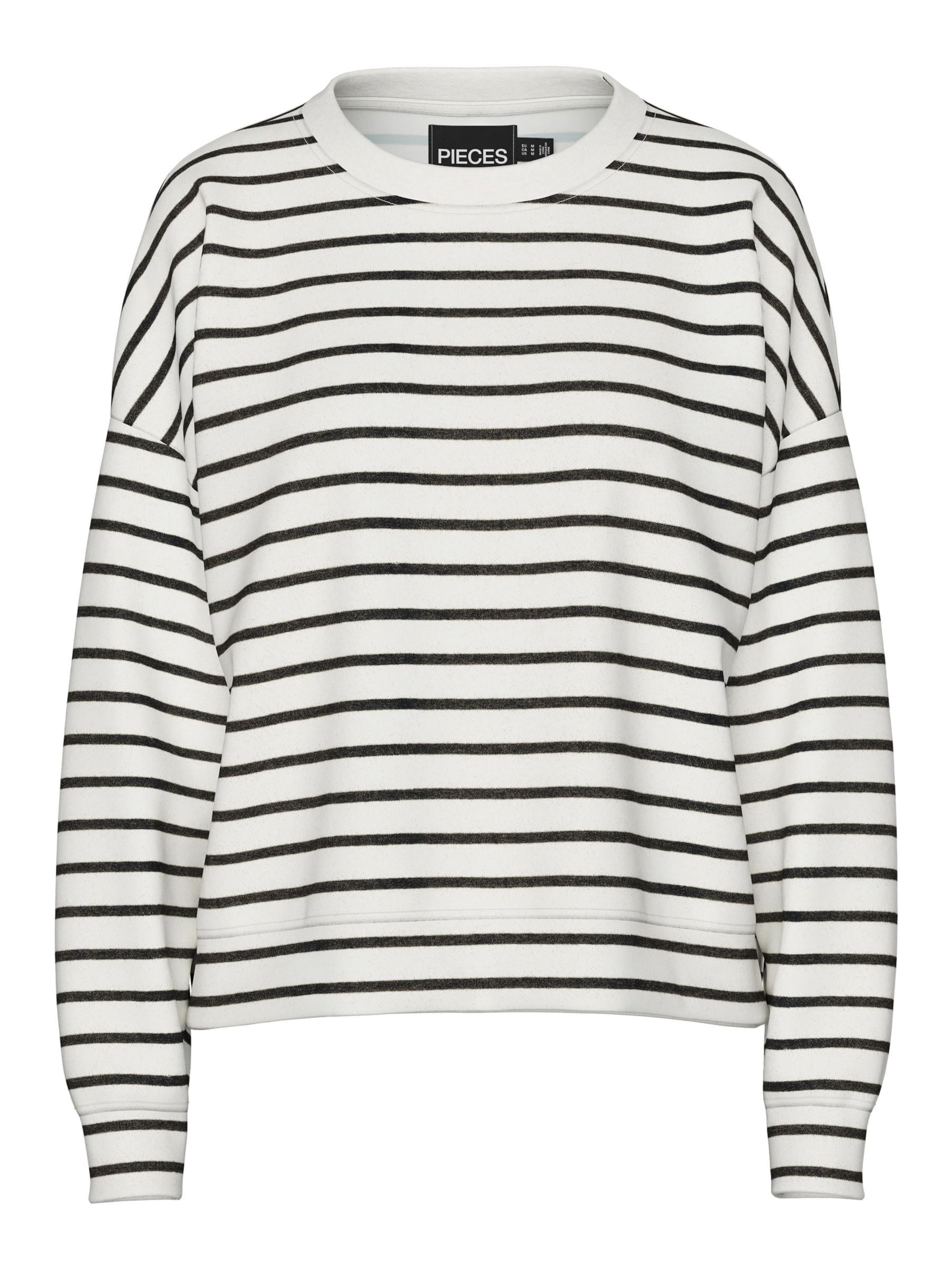 PIECES Mikina 'Chilli' - Biela: predná strana