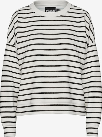 PIECES Sweatshirt 'Chilli' in Weiß: Vorderseite