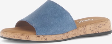 GABOR Mules in Blue: front