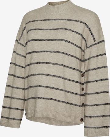 MAMALICIOUS Sweater 'ABBY' in Beige: front