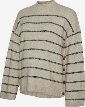 Pull-over 'ABBY' MAMALICIOUS en beige : devant