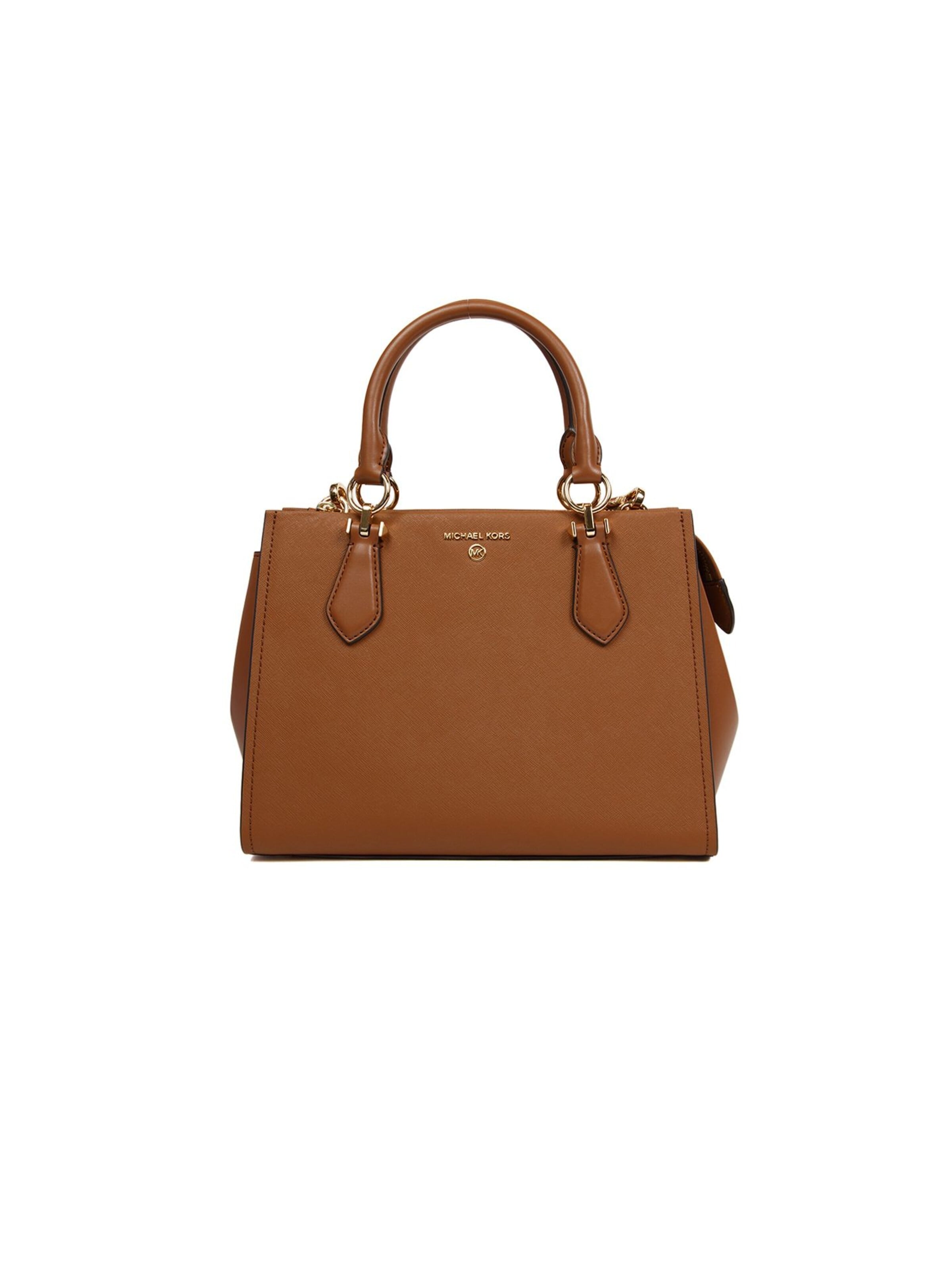 Michael Kors - Bolso de mano 'Marilyn Medium Satchel Bag' en marrón: frente