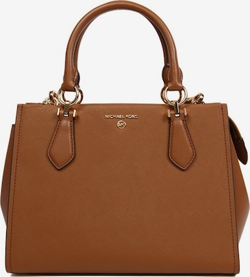 Michael Kors - Bolso de mano 'Marilyn Medium Satchel Bag' en marrón: frente