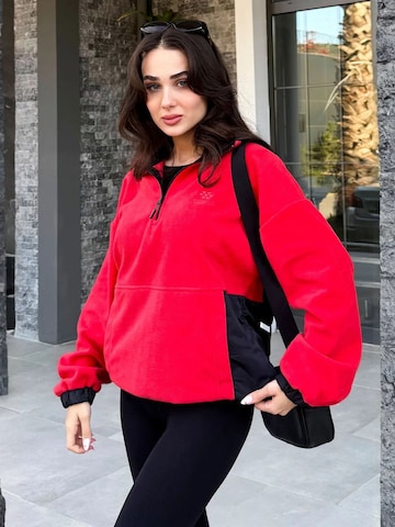 Giacca di pile 'Sweatshirts' di Tommy Life in rosso: frontale