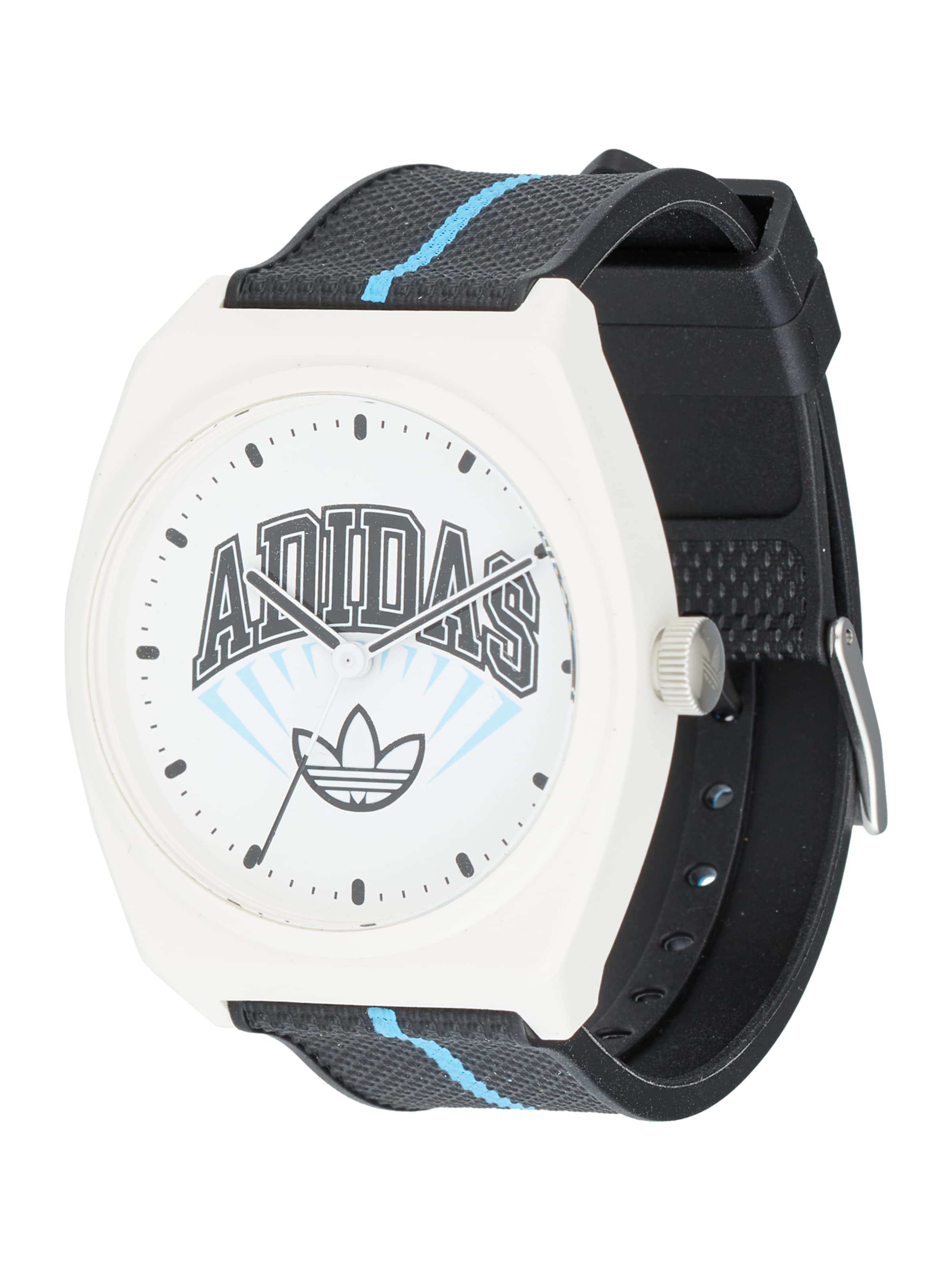 ADIDAS ORIGINALS Analoog horloge 'Project Two' in Zwart: voorkant