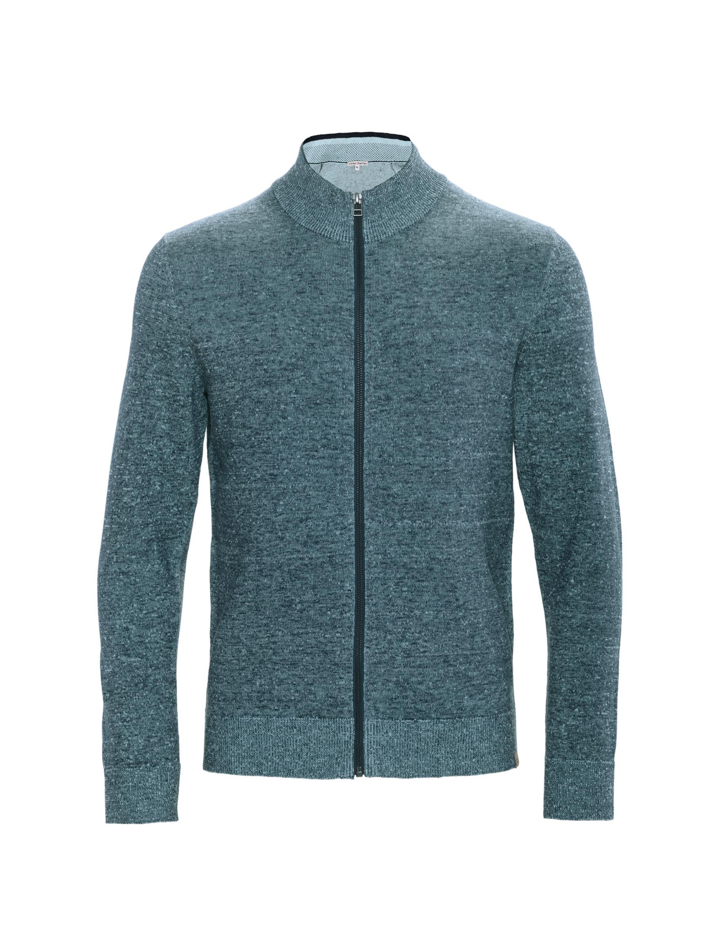 Living Crafts Knit Cardigan 'TARIANO' in L in Blue, Item view