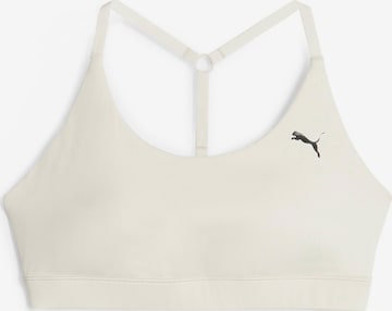 PUMA Sports Bra in White: front