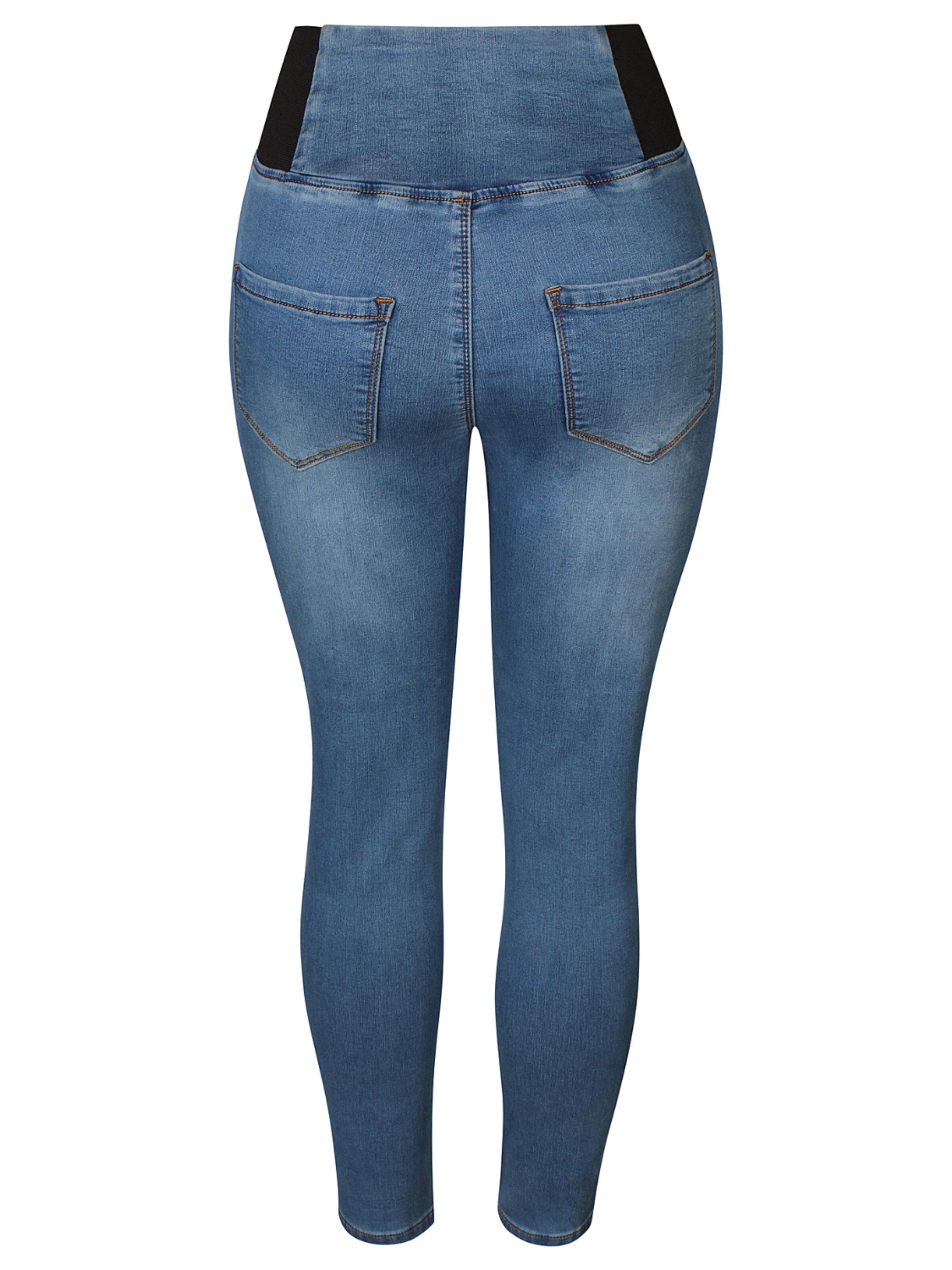 ze-ze Slimfit Jeggings 'Pixie 525' in Blau
