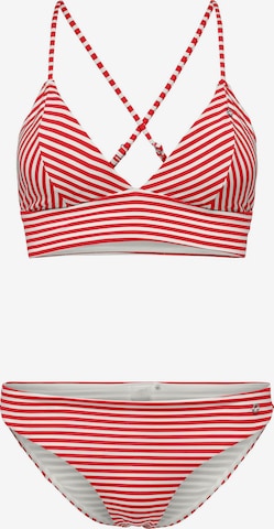 sarkans ONLY Trijstūra formas Bikini 'Kitty': no priekšpuses