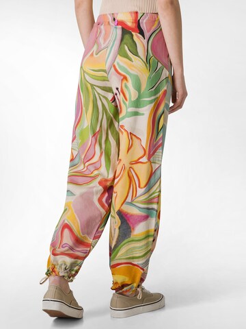 DEHA Tapered Sportbroek 'Flower Power' in Groen