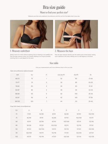 INTIMISSIMI Push-up BH 'La Vie En Rose' in Schwarz