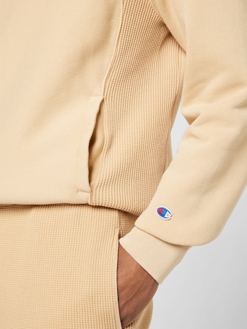 Champion Reverse Weave Sweatshirt in Beige