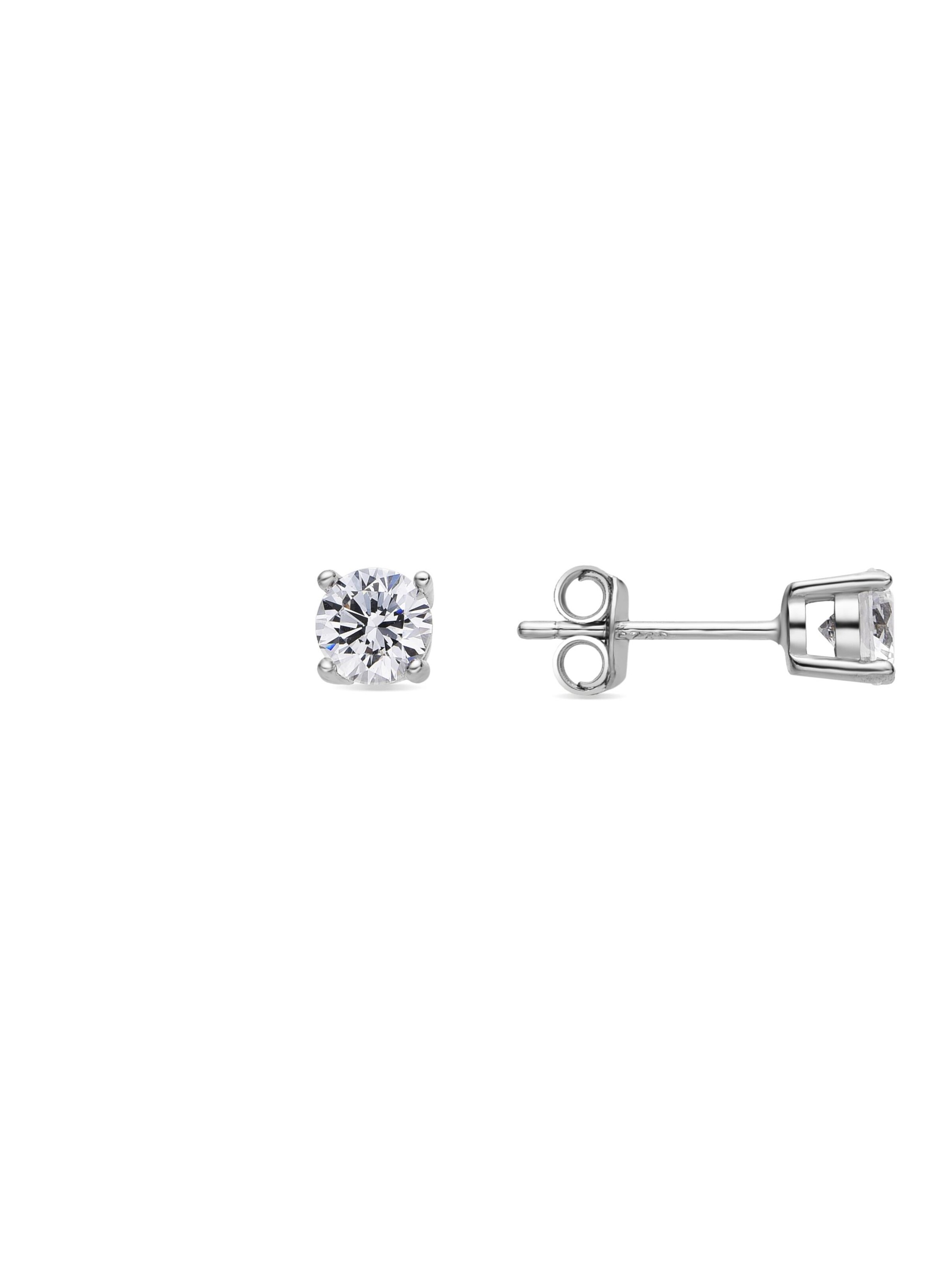 Luxenter - Pendientes 'Kyoro' en plata: frente