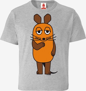 LOGOSHIRT Shirt 'Die Sendung mit der Maus - Maus' in Grijs: voorkant