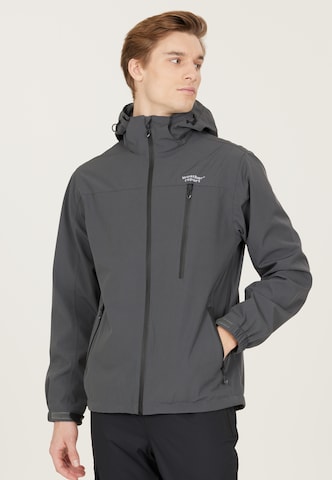 Weather Report Outdoor jacket 'DELTON' in Grey: front