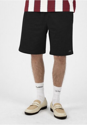 Loosefit Pantalon 'Lazy Riviera' Prohibited en noir : devant