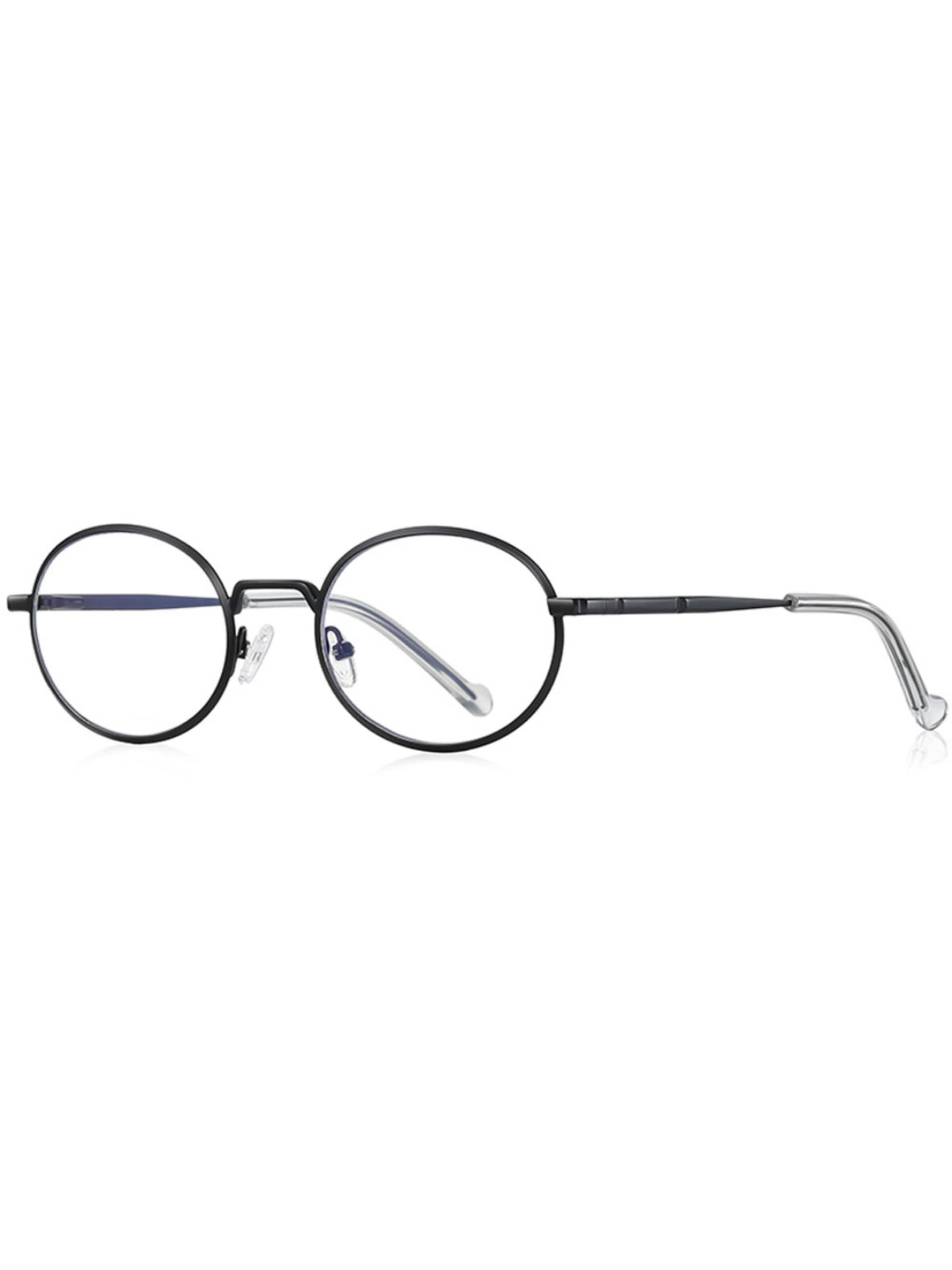 Lunettes 'Lennon' VEYREY en noir : devant