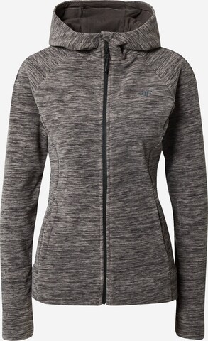 4F Athletic Fleece Jacket in Grey: front