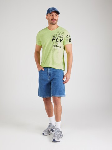 CAMP DAVID Shirt in Geel