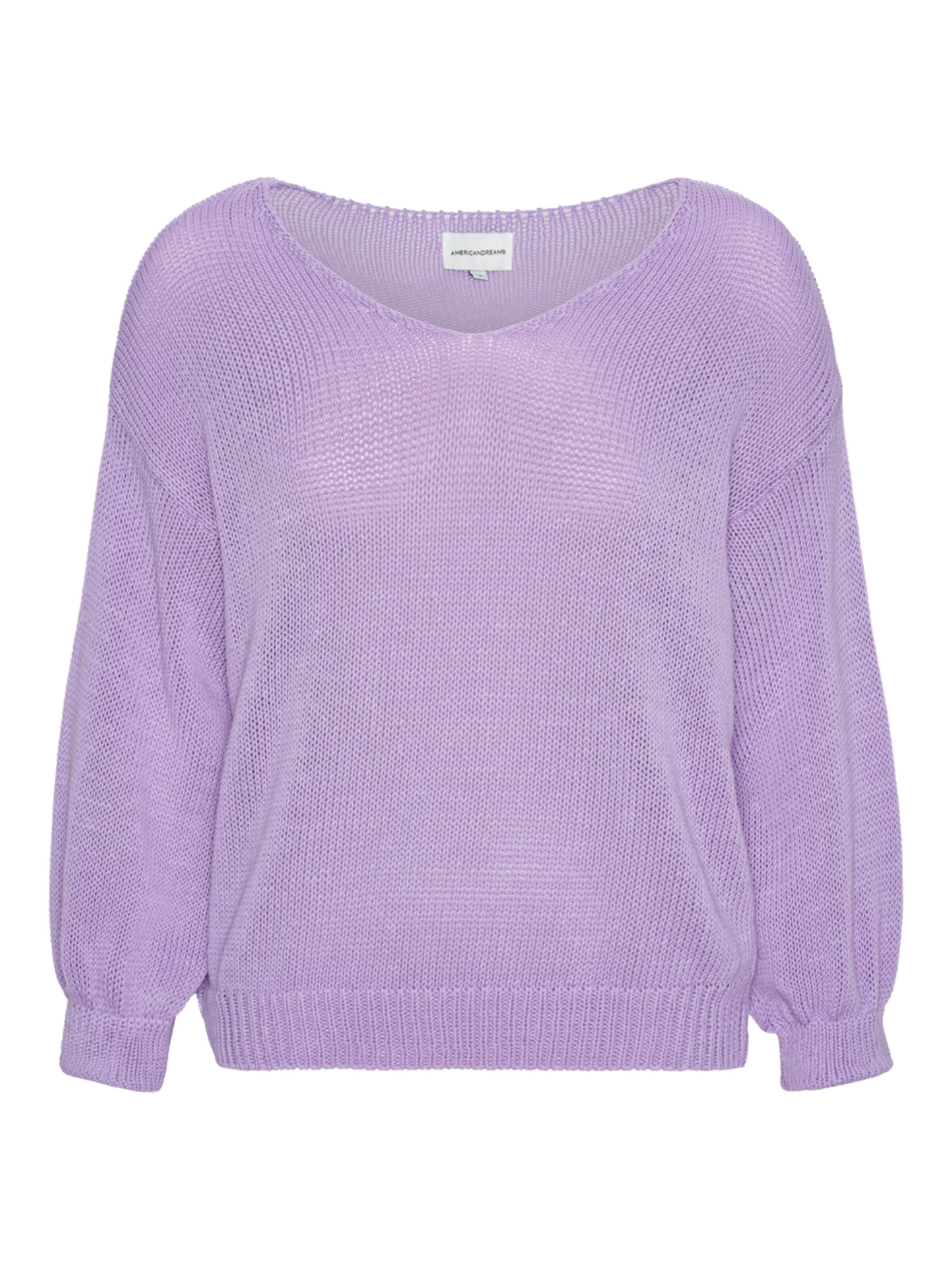 americandreams Oversized sweater 'Milana Cotton' in Purple: front