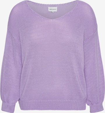 americandreams Oversizepullover 'Milana Cotton' in Lila: Vorderseite