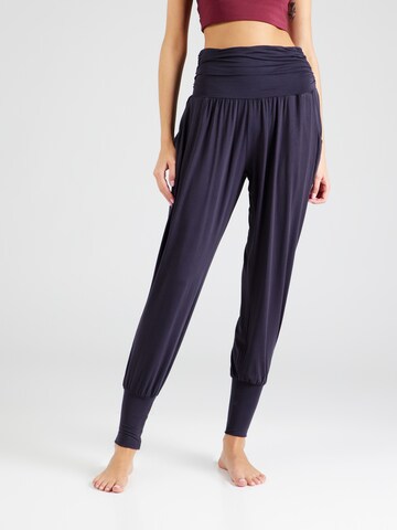 CURARE Yogawear Tapered Sportbroek in Blauw: voorkant