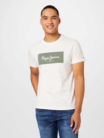 Pepe Jeans T-Shirt 'AARON' in Weiß: predná strana