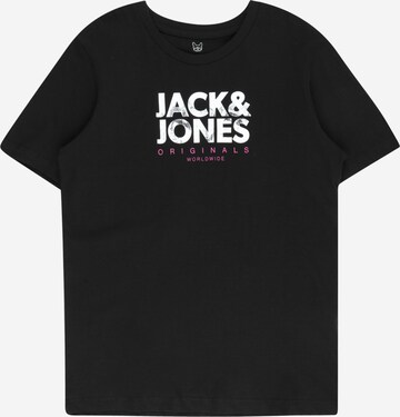 Jack & Jones Junior Μπλουζάκι 'BOOSTER' σε μαύρο: μπροστά