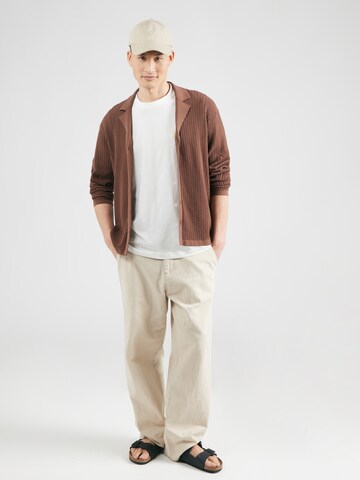 Tricou 'SLHASPEN' de la SELECTED pe bej