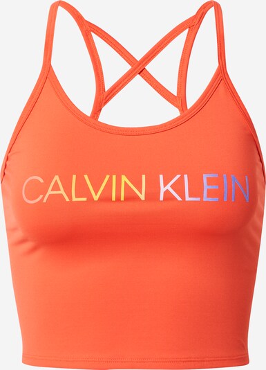Calvin Klein Performance Sports Top in Orange / Silver, Item view