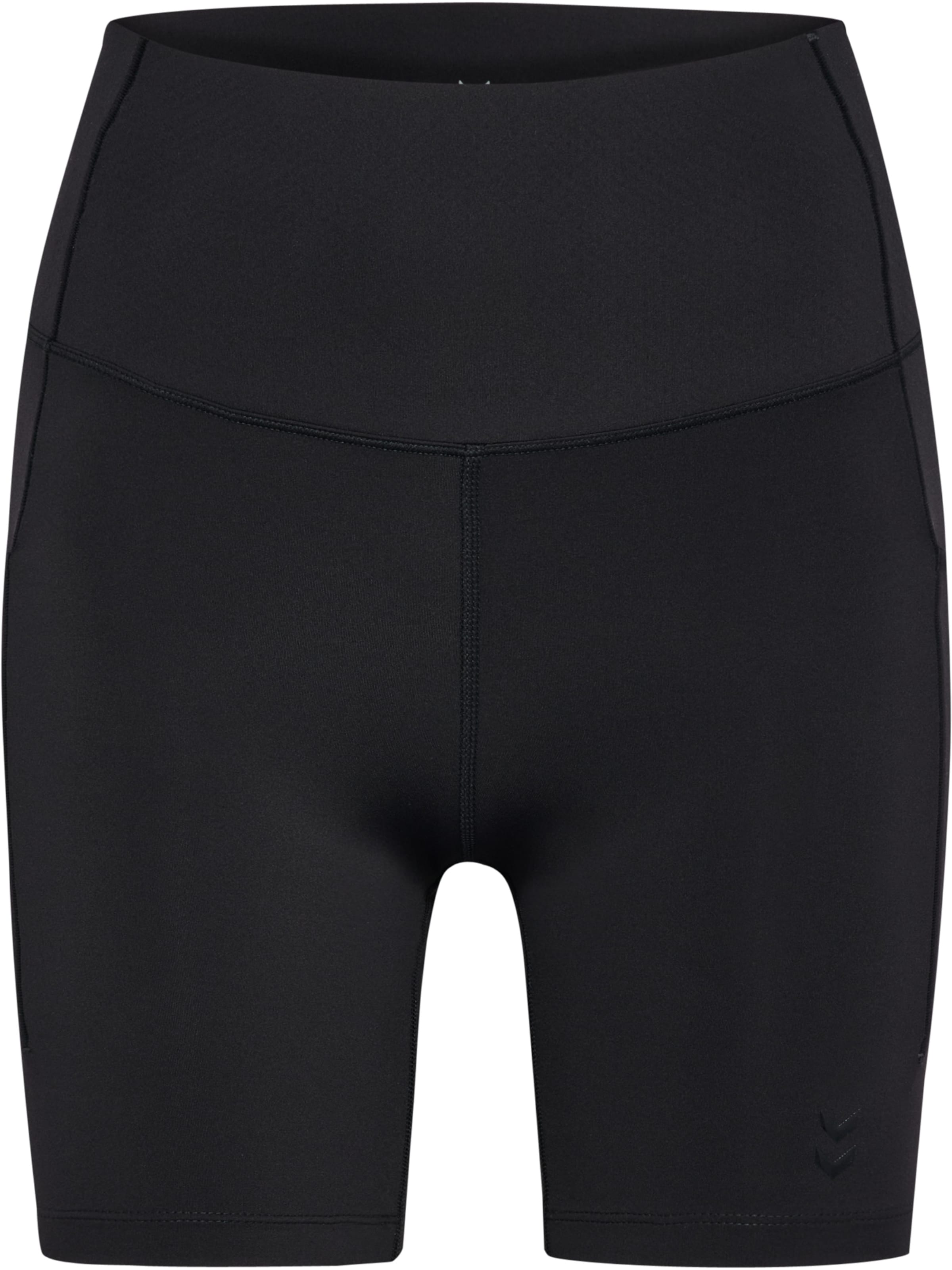 Hummel Skinny Sportbroek in Zwart: voorkant