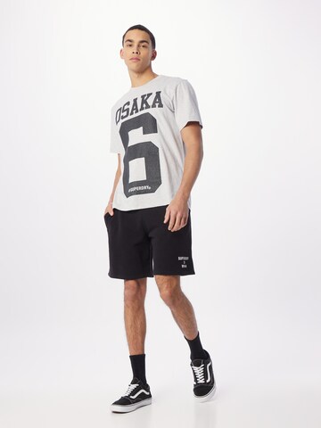 T-Shirt 'Osaka' Superdry en gris