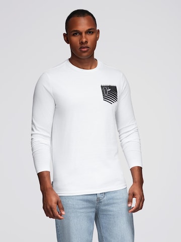 Ombre Shirt 'OM-LSPT-0118' in White: front