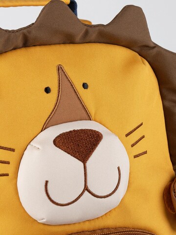 SIGIKID Backpack 'Kindergarten Rucksack fröhliches Tiergesicht, 5,2 Liter' in Yellow