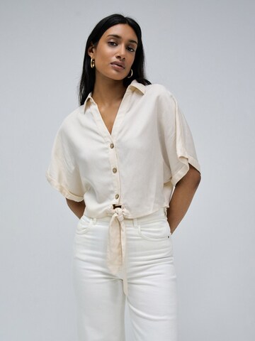 Chemisier Salsa Jeans en beige : devant